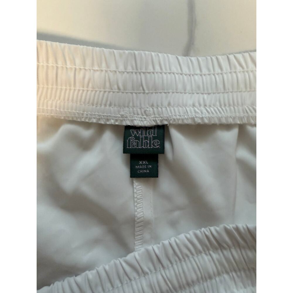NWT Wild Fable White Snap Side Athletic Shorts XXL Red Stripe Y2K - Picture 4 of 8